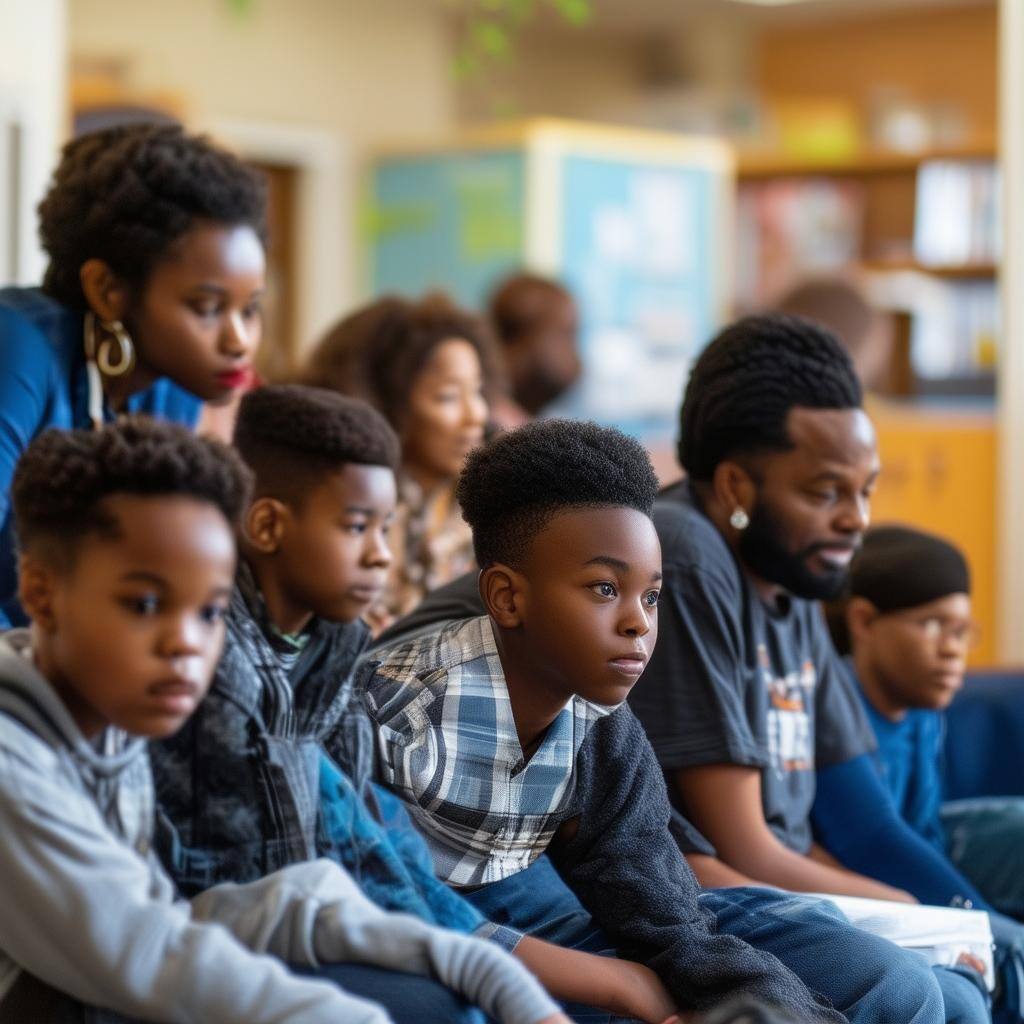 Black boys with disabilities receiving support from caring adults