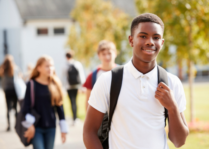black male student